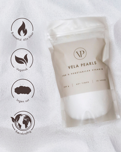 500g Vela Pearls + 12 veker