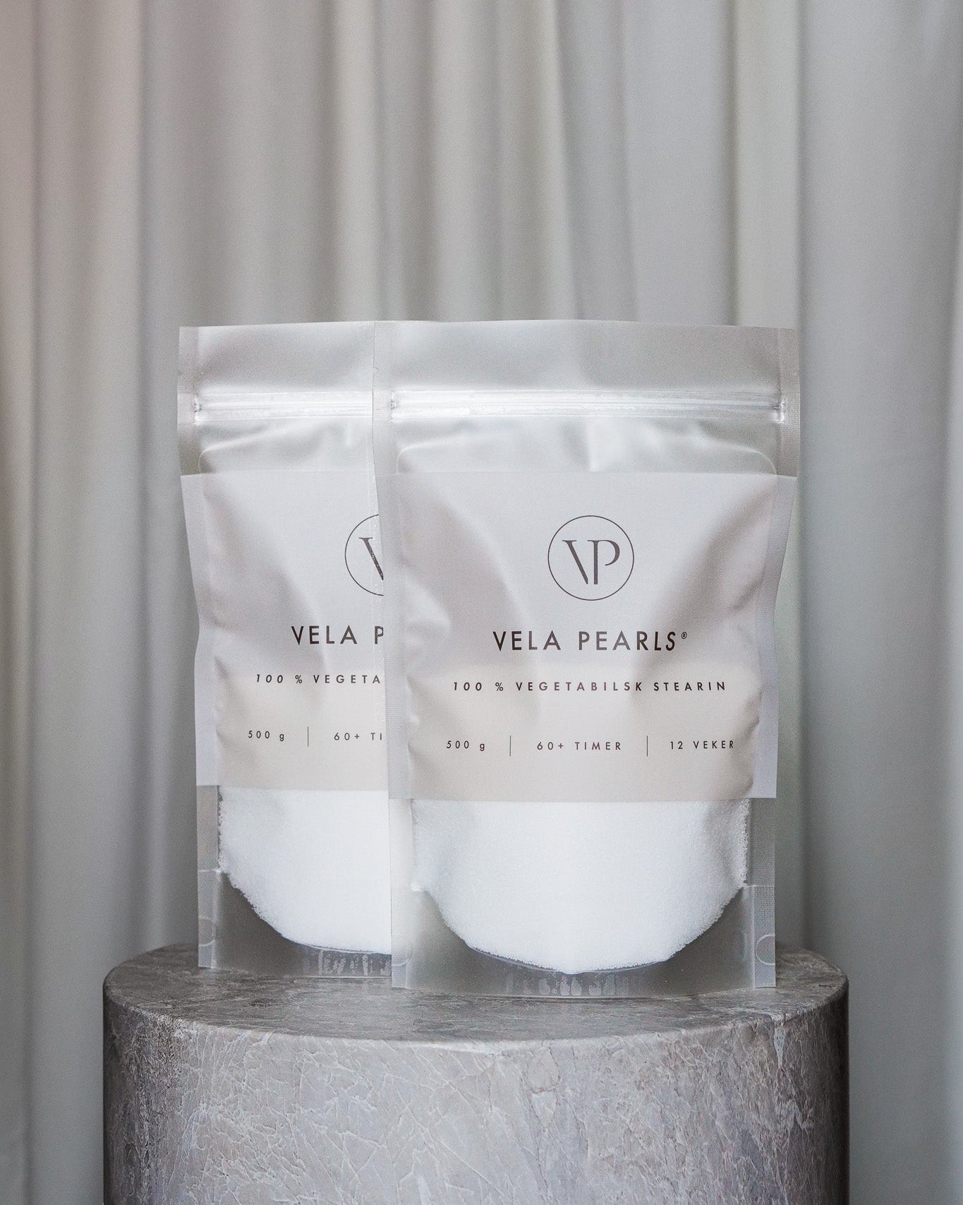 2 x 500g Vela Pearls + 24 veker